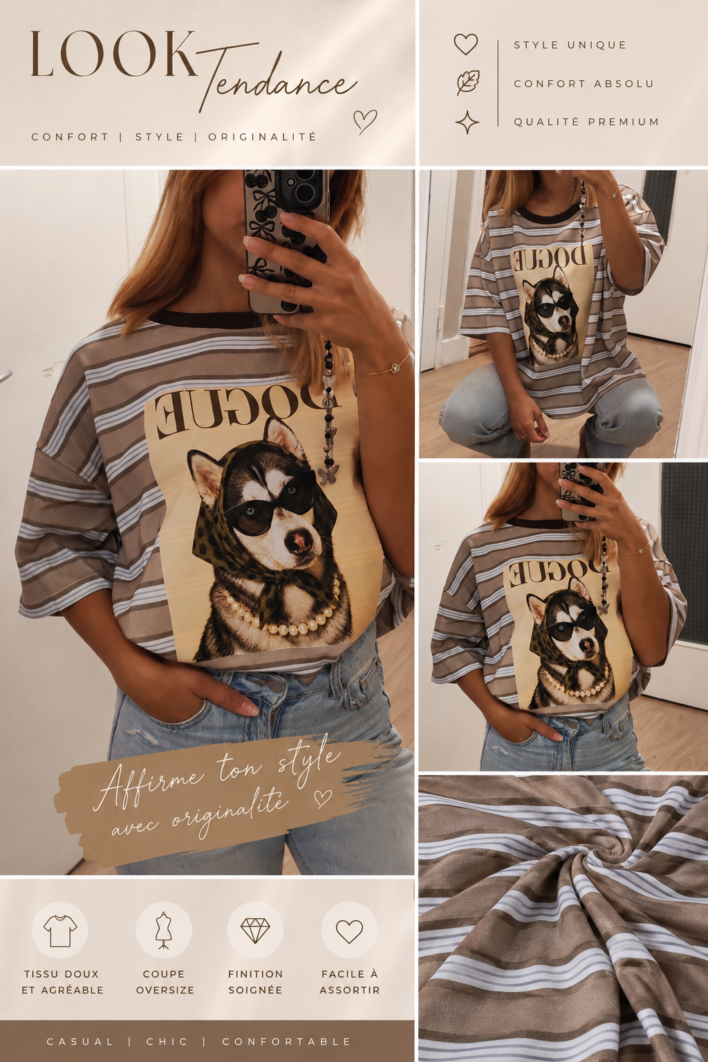 🐶 T-shirt Oversize DOGUE